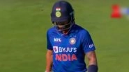 Virat Kohli Dismissal Video: Fans React to Former Captain&rsquo;s Yet Another Failure As he Perishes for Just 16 in IND vs ENG 2nd ODI 2022