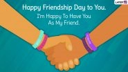Happy Friendship Day 2022 Images & HD Wallpapers for Free Download Online: Send Dosti Shayaris, Friendship Messages, BFF Quotes, WhatsApp Stickers, GIFs, Telegram Photos to Your Buddies