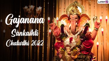 Gajanana Sankashti Chaturthi 2022 Wishes & Sankatahara Chaturthi Greetings: Wishes, SMS, WhatsApp Messages and Quotes To Celebrate the Day Dedicated to Lord Ganesha