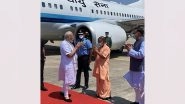 India News | PM Modi Lands in Kanpur, En Route to Jalaun to Inaugurate Bundelkhand Expressway