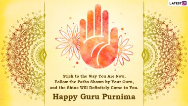 Happy Guru Purnima 2022 Greetings & HD Wallpapers: WhatsApp Messages, Facebook Quotes, Images, SMS and Wishes To Send to Your Teachers and Gurus