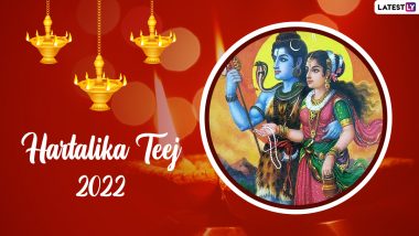 Hartalika Teej 2022 Date in India: Know Tritiya Tithi, Rituals and Significance of Celebrating Hindu Festival Dedicated to Lord Shiva and Goddess Parvati