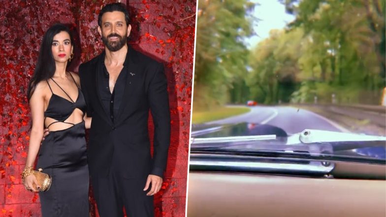 Hrithik Roshan and Rumoured GF Saba Azad Serve ZNMD Vibes on Their Long Drive in France (Watch Video)