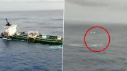 Indian Coast Guard Rescues 22 Crew Members of MT Global King I off Gujarat Coast (Watch Video)