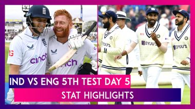 IND vs ENG 5th Test Day 5 Stat Highlights: England Script Historic Victory