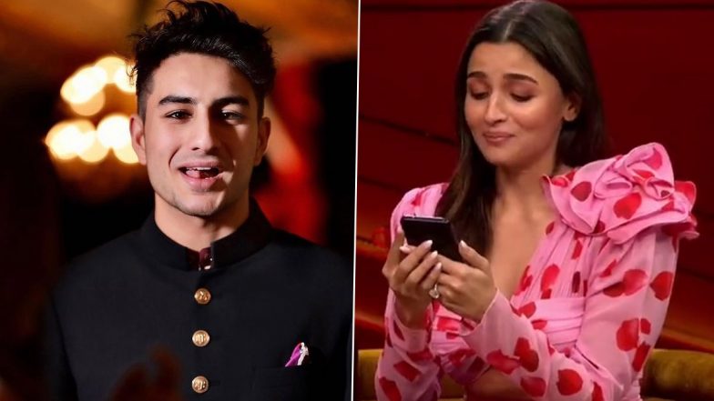 Koffee With Karan Season 7: Alia Bhatt Reads Out Ibrahim Ali Khan's Hilarious Message After Watching Gangubai Kathiawadi (Watch Video)