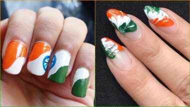 Independence Day 2022 Tricolor Nail Art Ideas: From National Indian Flag to Ashoka Chakra, Easy Ways To Get Artistic With Your Nail Paint
