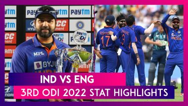 India vs England, 3rd ODI 2022 Stat Highlights: Visitors Clinch Series Win