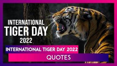 International Tiger Day 2022 Quotes: Messages, Sayings, HD Wallpapers & Texts To Celebrate the Event