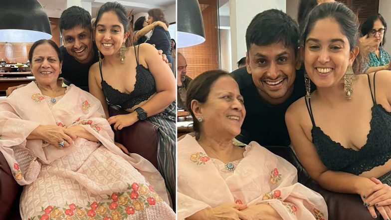 Ira Khan and Beau Nupur Shikhare Pose Happily As They Meet Her Grandmother Zeenat Hussain (View Pics)