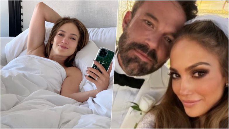 Newly-Married Jennifer Lopez Flaunts Sexy Out-of-Bed Look and Wedding Ring in Latest Instagram Post, View Hot Pic