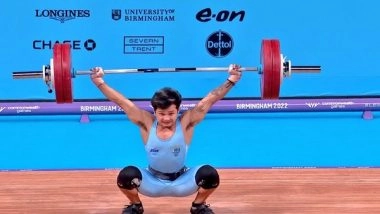 Sports News | CWG 2022: Weightlifter Jeremy Lalrinnunga Smashes CWG Record, Captures Second Gold Medal for India