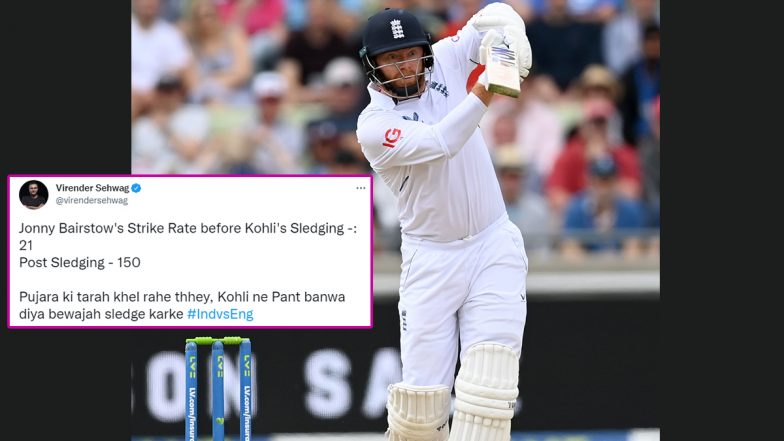 Virender Sehwag Terms Virat Kohli’s Sledging to Jonny Bairstow Responsible for Latter’s Counterattack