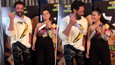 25 Years of Gupt: Kajol and Bobby Deol Pose With Knives As They Reunite to Celebrate the Iconic Thriller (Watch Video)
