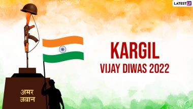 Kargil Vijay Diwas 2022 Messages & Images: WhatsApp Status, Quotes on Patriotism, HD Wallpapers, SMS and Sayings To Pay Tribute to the Martyred Soldiers of the Kargil War