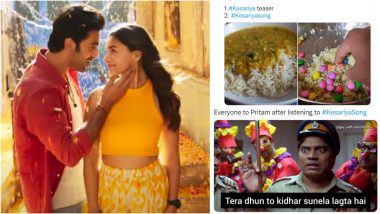 'Kesariya' Song Funny Memes Go Viral! From 'Love Storiya' Lyrics to Alleged Copied Music, These Jokes Perfectly Sum Up Ranbir Kapoor-Alia Bhatt’s Love Ballad From Brahmastra