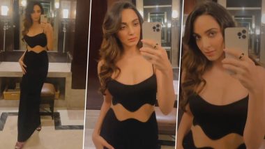 Kiara Advani Is a Total Seductress in Sexy Cut-Out Black Dress (Watch Video)