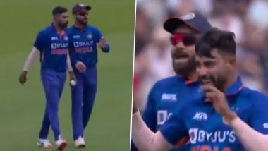 Virat Kohli Gives Advice To Mohammed Siraj Before Pacer Dismisses Jonny Bairstow and Joe Root (Watch Video)