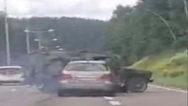 World News | Norwegian Leader Lars Thorsen Car Rammed While Trying to Burn a Copy of Quran