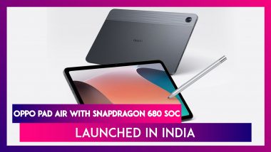 Oppo Pad Air With Snapdragon 680 SoC Launched in India