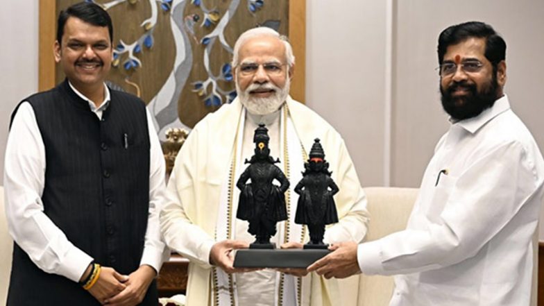 Maharashtra CM Eknath Shinde, Deputy CM Devendra Fadnavis Meet PM Narendra Modi in Delhi