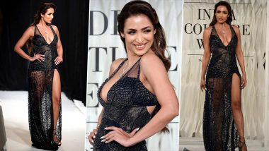 Malaika Arora Walks the Ramp Looking Bold and Beautiful in Sheer Gown With Plunging Neckline (View Pics)