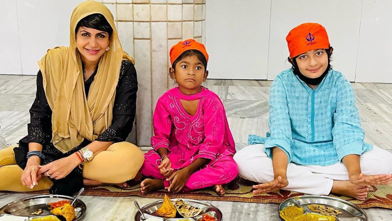 Mandira Bedi Organises Akhand Paath and Langar at Gurudwara on Late Husband Raj Kaushal’s First Death Anniversary (View Pics)