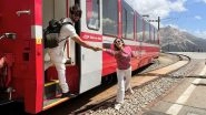 Shahid Kapoor and Mira Rajput Recreate Shah Rukh Khan-Kajol&rsquo;s Iconic Scene From DDLJ During Their Swiss Vacay (View Pics)