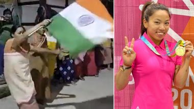 Mirabai Chanu Bags Gold Medal For India in CWG 2022, Mom and Relatives of Indian Weightlifter Celebrate Her Feat (Watch Video)