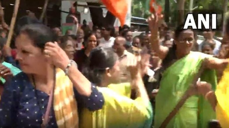 BJP Workers in Mumbai Celebrate After Rahul Narwekar Elected as New Maharashtra Assembly Speaker (Watch Video)