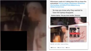 Naked Old Man and Young Girl Viral Images From Pornographic Video and Not of US President Joe Biden!