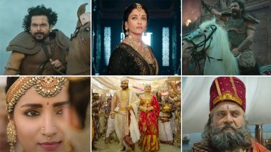 Ponniyin Selvan–1 Teaser Out! Vikram, Aishwarya Rai Bachchan, Jayam Ravi, Karthi, Trisha Look Impressive In Mani Ratnam's Epic Period War Drama (Watch Video)