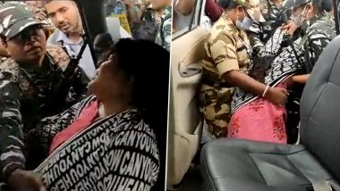 West Bengal SSC Scam: Partha Chatterjee Recites Conspiracy Theory, Arpita Mukherjee Breaks Down (Watch Video)