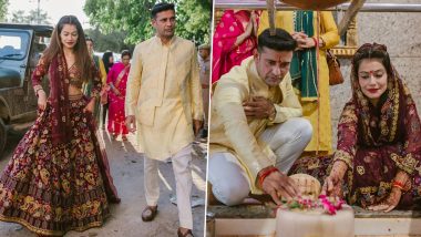 Payal Rohatgi and Sangram Singh Perform Puja at 850-Years Old Temple in Agra Ahead of Their Wedding on July 9 (View Pics)