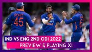 IND vs ENG 2nd ODI 2022 Preview & Playing XI: Visitors Aim To Seal Series