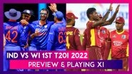 IND vs WI 1st T20I 2022 Preview & Playing XI: India Eye Winning Start