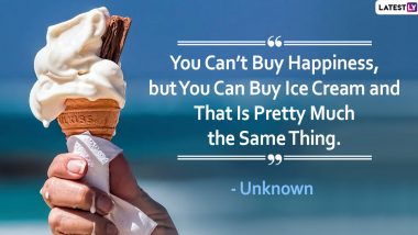 National Ice Cream Day 2022 Quotes & HD Images: Funny Instagram Captions, GIF Images and HD Wallpapers To Celebrate the Day!
