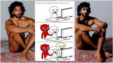 Ranveer Singh Goes Nude, Funny Memes Go Viral! Netizens Have Hilarious Response to Bollywood Actor’s Daring Full Monty Act for Paper Magazine