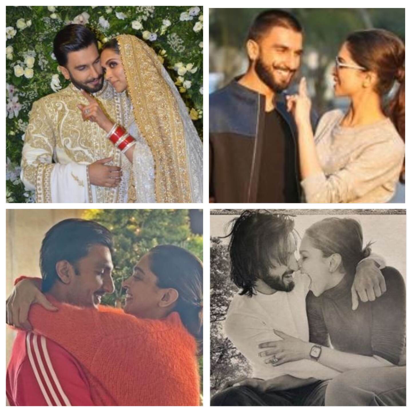 Ranveer Singh Declares Himself As The Luckiest Guy In The World As He Poses  With Beautiful Deepika At His Wedding Reception!! - HungryBoo