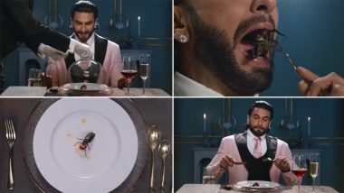 Ranveer Vs Wild With Bear Grylls: Ranveer Singh Chews Yucky Insects for Survival in This New Promo of the Netflix Show (Watch Video)