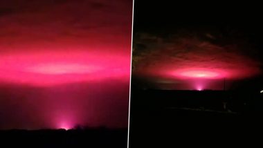 Scary Pink Sky in Australia! Mysterious Pinkish Glow Lights Up Sky Over Australian Town, Viral Photos of Eerie Phenomenon Caused by Local Cannabis Farm Puzzles Netizens