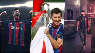 Robert Lewandowski in Barcelona ‘Jersey’ Photos and Fan-Made Wallpapers Go Viral, but What Jersey Number Will Former Bayern Munich Star Will Wear at Camp Nou?