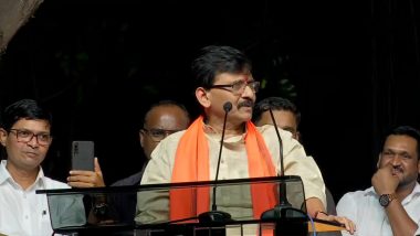 Patra Chawl Land Scam Case: ED Raids Shiv Sena Leader Sanjay Raut's Residence, Questions Him in Connection With the Scam