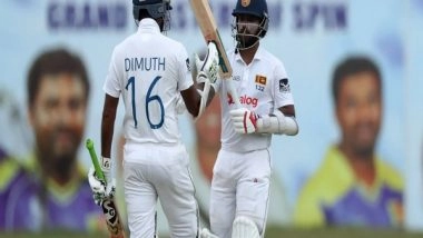 Sports News | Sri Lanka in Comfortable Position Against Australia Due to Solid Stand Between Karunaratne, Mendis