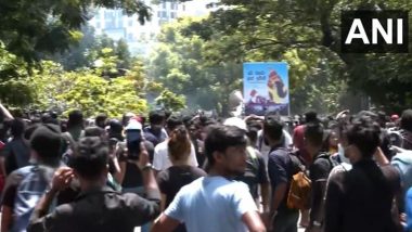 State of Emergency in Sri Lanka: Protestors Run to Safety After Security Forces Use Tear-Gas Shells Outside PM's Residence in Colombo (Watch Video)