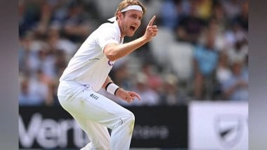 Sports News | ENG Vs IND: Stuart Broad Becomes Third Pacer to Take 550 Test Wickets