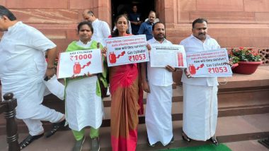 Parliament Monsoon Session 2022: Congress MPs Manickam Tagore, Ramya Haridas, Jothimani, TN Prathapan Suspended for Entire Session
