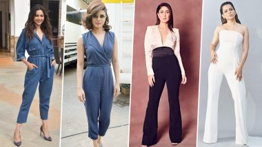 From Kareena Kapoor Khan to Kangana Ranaut, B-town Ladies Who Nailed their Jumpsuit Looks (View Pics)