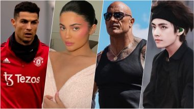 Top-20 Instagram Celebrities With Most Followers in 2022: Cristiano Ronaldo, Kylie Jenner, Dwayne Johnson Lead; Check BTS V aka Kim Taehyung’s Rank in Full List of Most-Followed IG Accounts