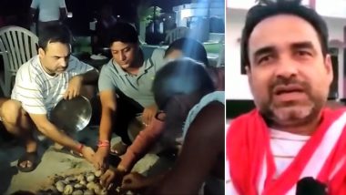 Pankaj Tripathi Visits His Village, Prepares Bihar’s Popular Cuisine Litti Chokha With Family Members And Enjoys His Short Break From Work (Watch Video)